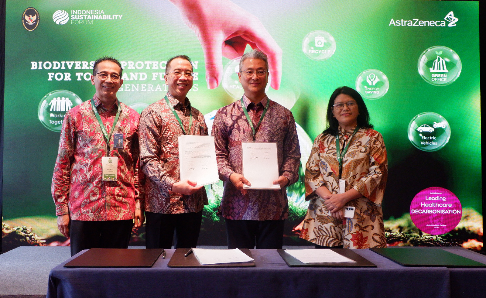 Signing of MOU with AstraZeneca Indonesia